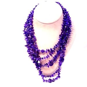 🎁SALE!! Amethyst Multi-Strand Waterfall